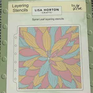 Spiral Leaf Layering Stencils - Multicolor